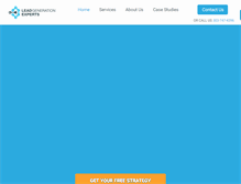 Tablet Screenshot of leadgenerationexperts.net